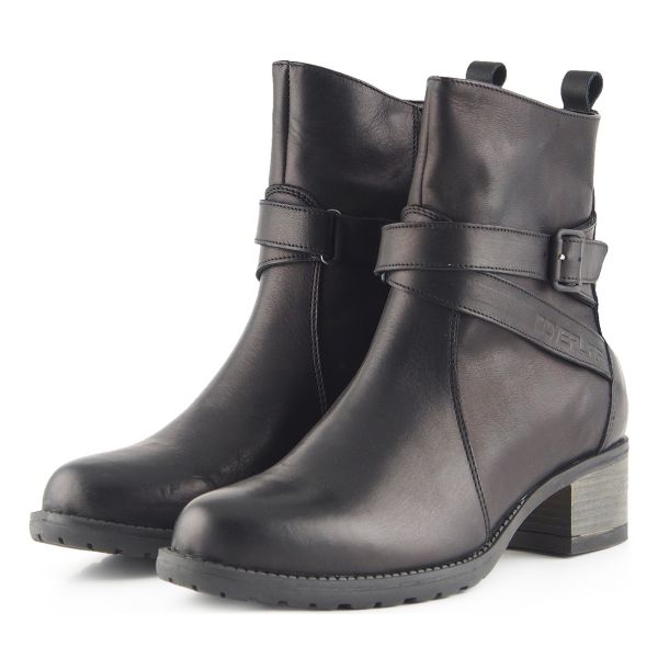 Motorcycle Shoes Overlap Legacy Lady Black CE
