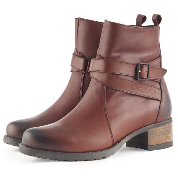 Motorcycle Shoes Overlap Legacy Lady Brown CE