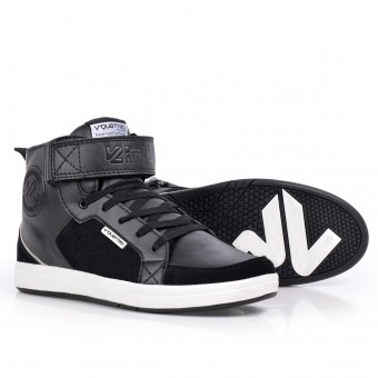 Motorcycle Shoes V'Quattro Milano Midcut Original Black
