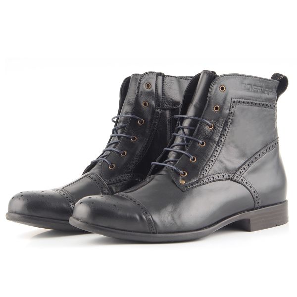 Motorcycle Shoes Overlap Richplace Black