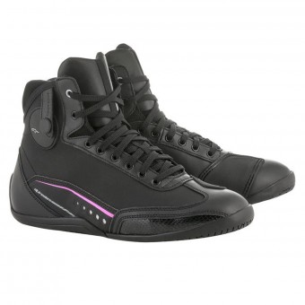 Motorcycle Shoes Alpinestars Stella AST-1 Drystar Black Fuchsia Motorcycle Shoes Alpinestars Stella AST-1 Drystar Black Fuchsia