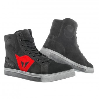 Motorcycle Shoes Dainese Street Biker D-WP Carbon Dark Red