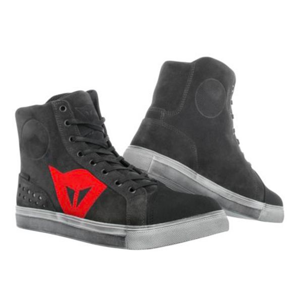 Motorcycle Shoes Dainese Street Biker Lady D-WP Carbon Dark Red