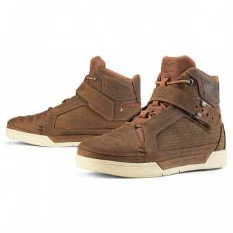 Motorcycle Shoes ICON Truant Oiled Brown