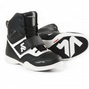 Motorcycle Trainers V'Quattro San Remo Black White