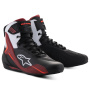 Motorcycle Shoes Alpinestars Faster 4 Black White Dark Red