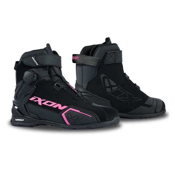 Motorcycle Shoes Ixon Bull 2 WP Lady Black Fushia