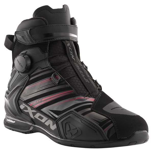 Motorcycle Shoes Ixon Bull 2 WP Ultra Black Anthracite Red