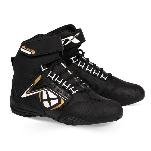 Motorcycle Shoes Ixon Killer WP Lady Black White Gold
