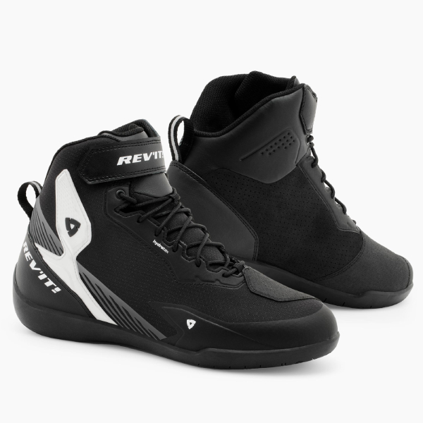 Motorcycle Shoes REV'IT G-Force 2 H2O Black White