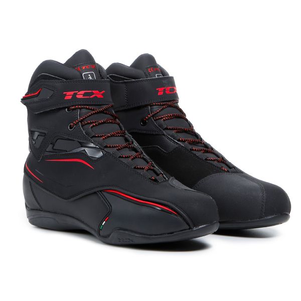 Motorcycle Shoes TCX Zeta WP Black Red