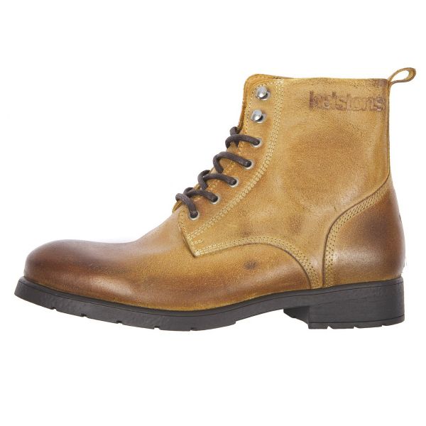 Motorcycle Shoes Helstons City Leather Split Beige