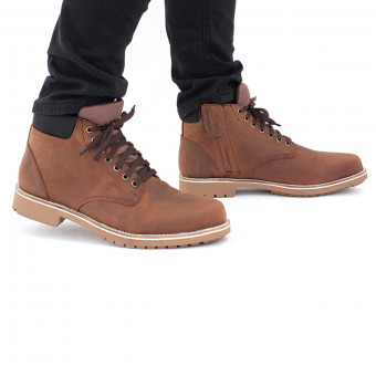 Baskets Harisson Yankee brown, sneakers moto, homme