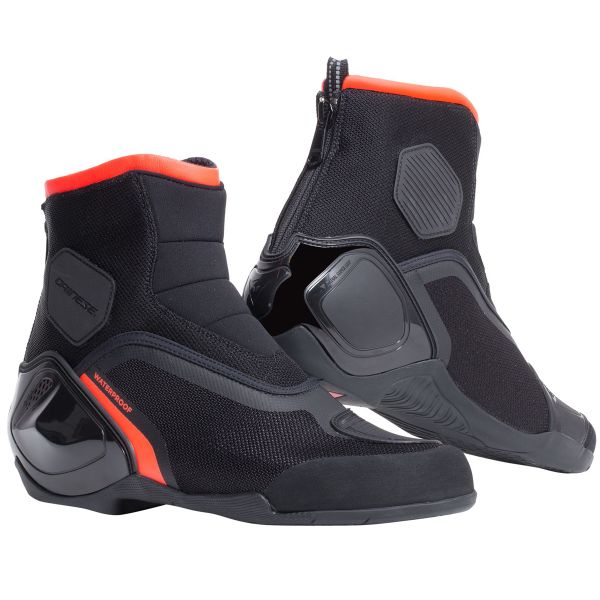 Motorcycle Shoes Dainese Dinamica D-WP Black Fluo Red