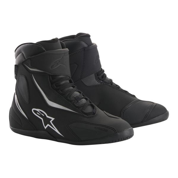 Motorcycle Shoes Alpinestars Fastback 2 Drystar Black White Motorcycle Shoes Alpinestars Fastback 2 Drystar Black White