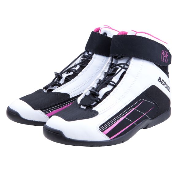 Motorcycle Trainers Bering Lady Azur White Fushia Motorcycle Trainers Bering Lady Azur White Fushia