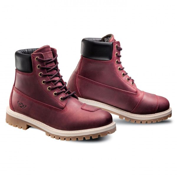 Motorcycle Shoes Ixon Mud Lady Burgundy