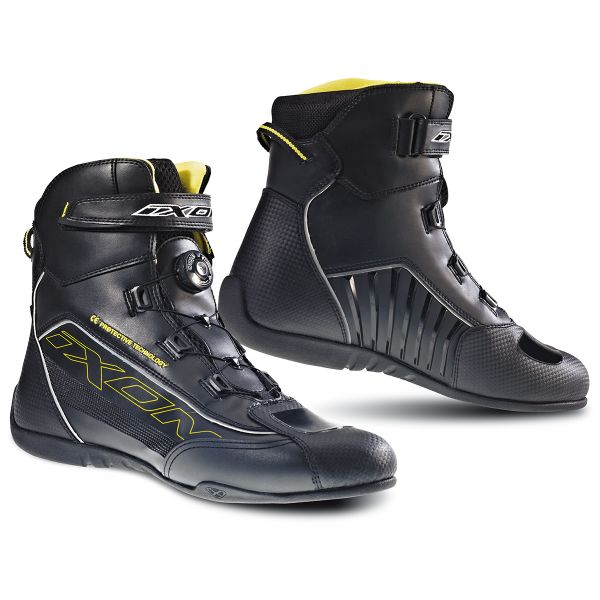 Motorcycle Shoes Ixon Reactor Black Yellow