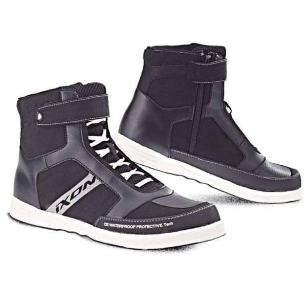 Motorcycle Shoes Ixon Slack Lady Black White