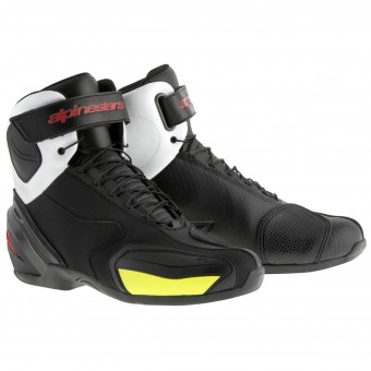 Motorcycle Shoes Alpinestars SP-1 Boot Black White Red Yellow Fluo Motorcycle Shoes Alpinestars SP-1 Boot Black White Red Yellow Fluo