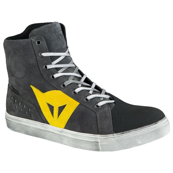 Motorcycle Shoes Dainese Street Biker D-WP Anthracite Yellow