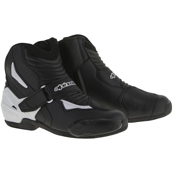 Mid-Boots Alpinestars SMX-1 R Black White