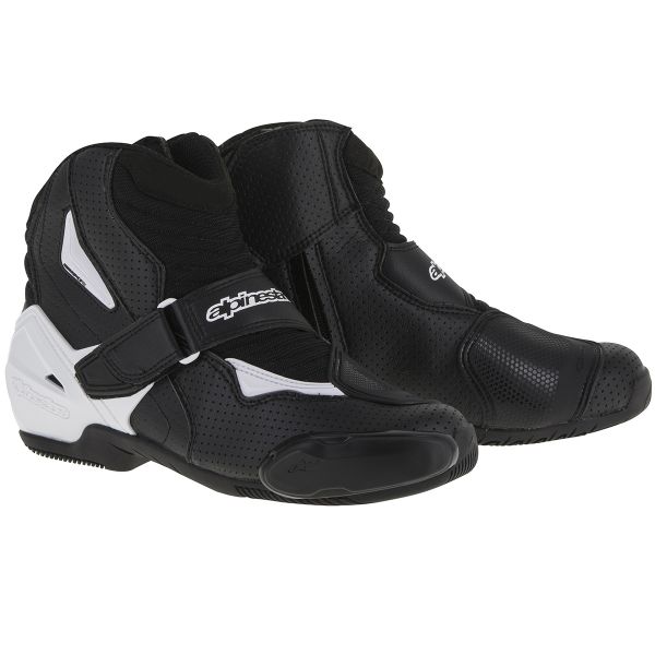 Mid-Boots Alpinestars SMX-1 R Vented Black White