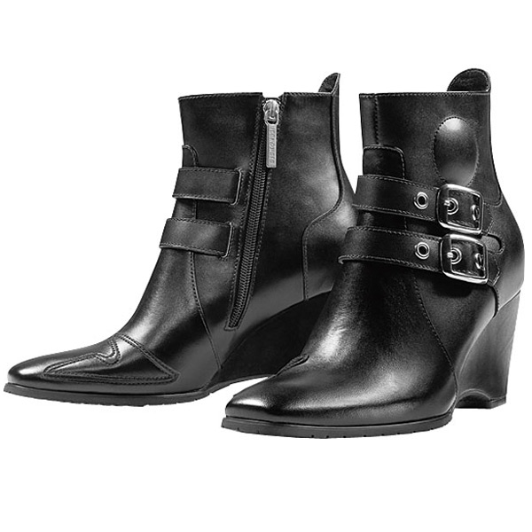 Motorcycle Shoes ICON Hella Black Shoes