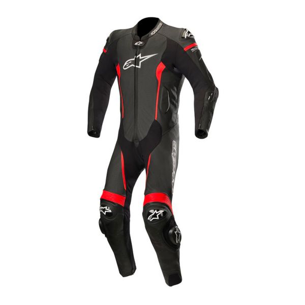 Leather Motorcycle Suits Alpinestars Missile Suit Black Red