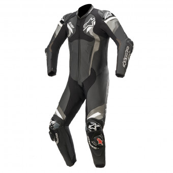 Leather Motorcycle Suits Alpinestars Atem V4 Suit 1 PC Black Gray White
