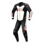 Leather Motorcycle Suits Alpinestars GP Force Chaser Black White Red Fluo