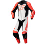 Leather Motorcycle Suits Alpinestars GP Force Lurv 1PC Red Fluo White Black