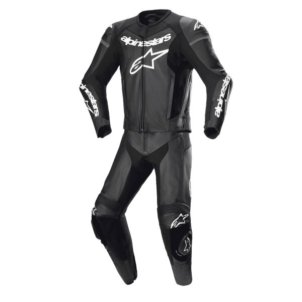 Leather Motorcycle Suits Alpinestars GP Force Lurv 2PC Black Leather Motorcycle Suits Alpinestars GP Force Lurv 2PC Black