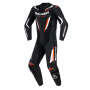 Leather Motorcycle Suits Alpinestars GP Force V2 Leather Suit 1PC Black White Red Fluo