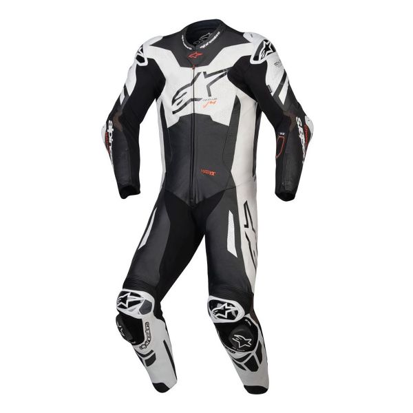 Leather Motorcycle Suits Alpinestars GP Plus V4 Sprint 1PC Black White Red Fluo Leather Motorcycle Suits Alpinestars GP Plus V4 Sprint 1PC Black White Red Fluo