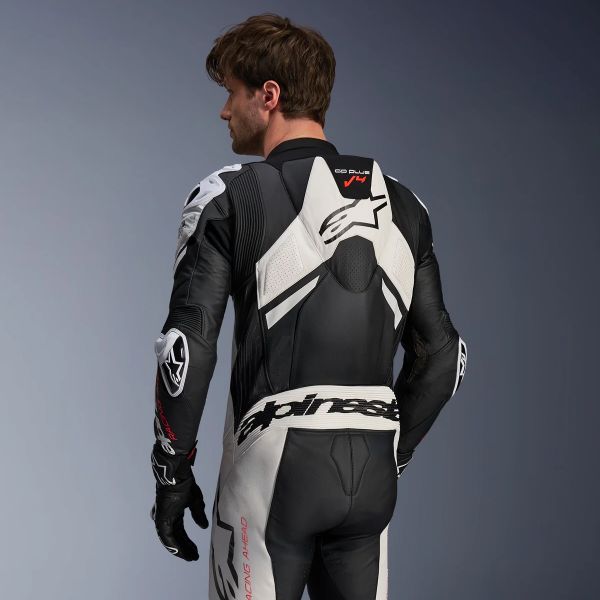 Alpinestars GP Plus V4 Sprint 1PC Black White Red Fluo