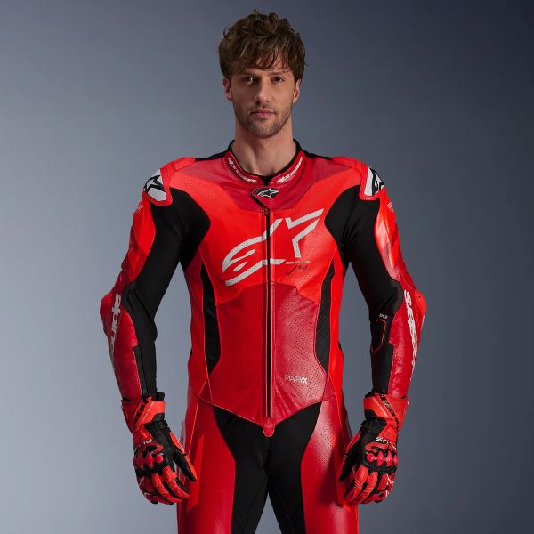 Alpinestars GP Plus V4 Sprint 1PC Red Fluo Mid Red White