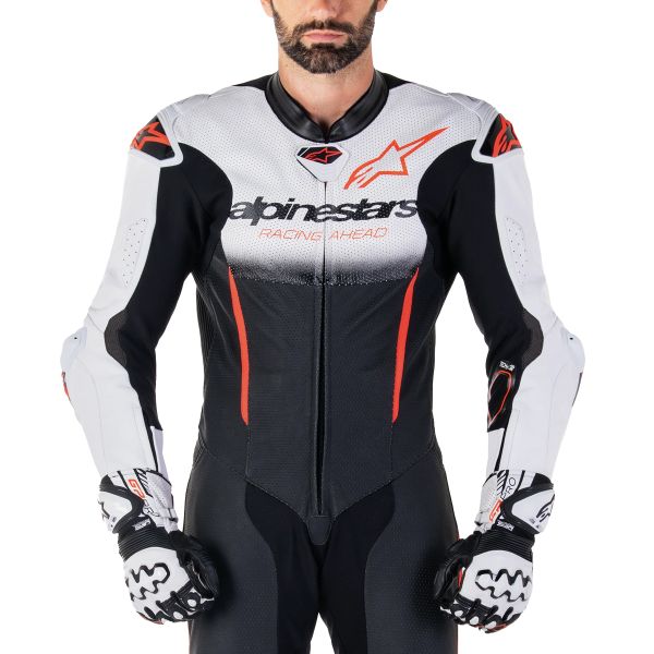 Alpinestars GP-R7 1PC White Black Red Fluo