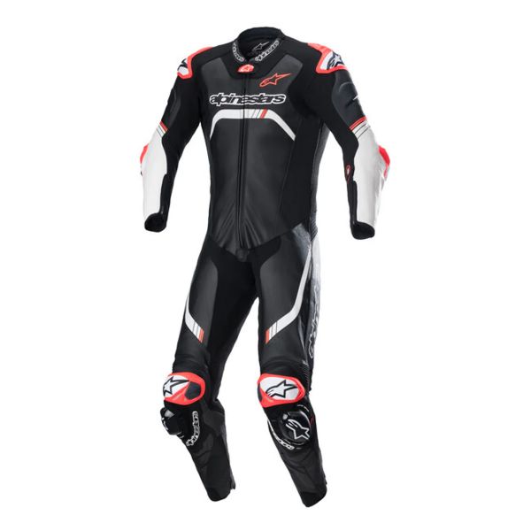 Leather Motorcycle Suits Alpinestars GP Tech V4 Black White