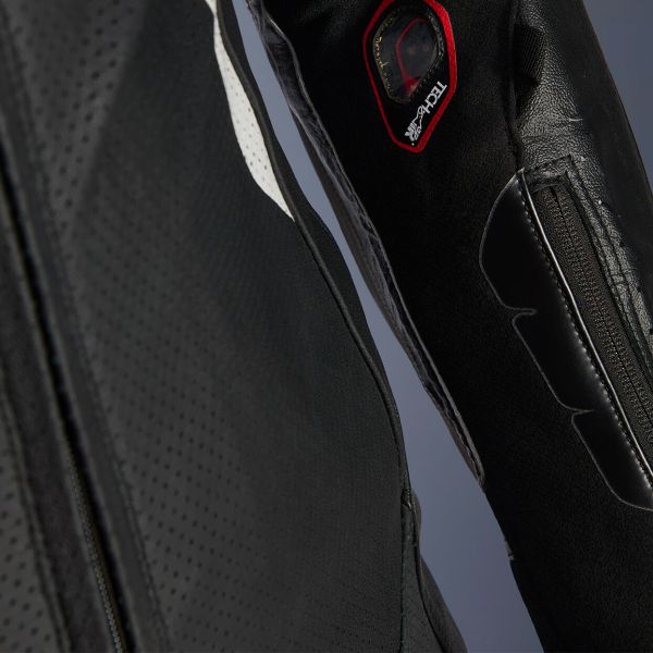 Alpinestars GP Tech V5 1 PC Leather Suit Black White Red Fluo