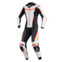 Leather Motorcycle Suits Alpinestars Stella GP-R7 1PC Leather Suit White Black Red Fluo