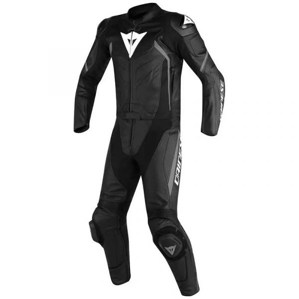 Leather Motorcycle Suits Dainese Avro D2 2PC Black White
