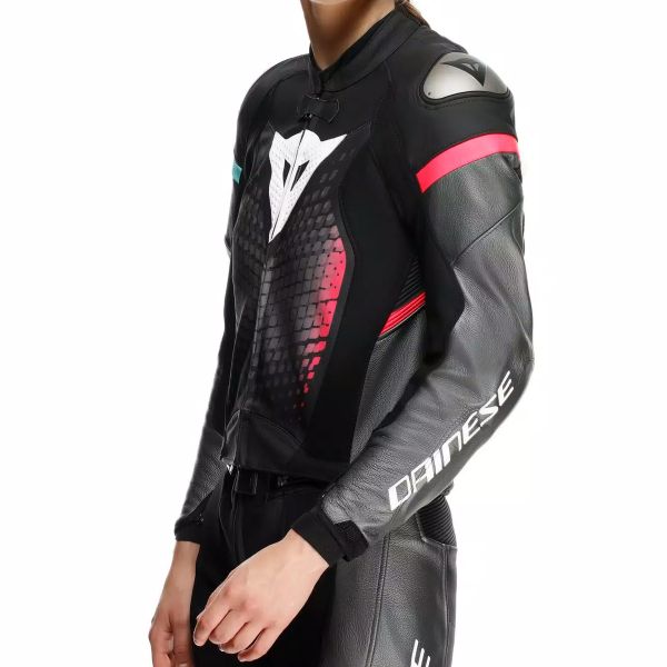 Dainese Fulminea 2PCS Leather Black Anthracite White