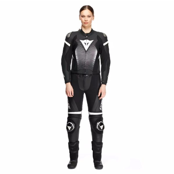 Dainese Fulminea 2PCS Leather Black White