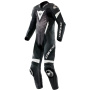 Leather Motorcycle Suits Dainese Laguna Seca 6 Perf 1PC Leather Black White Anthracite