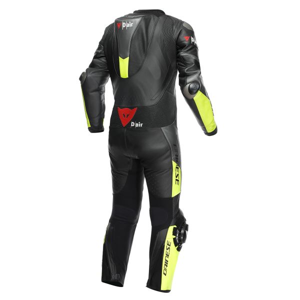 Dainese Misano 3 Perf. D-Air 1PC Black Anthracite Fluo Yellow