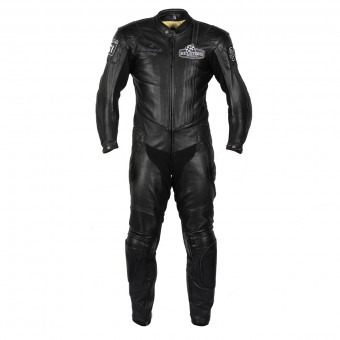 Leather Motorcycle Suits Helstons Stirling Suit Black