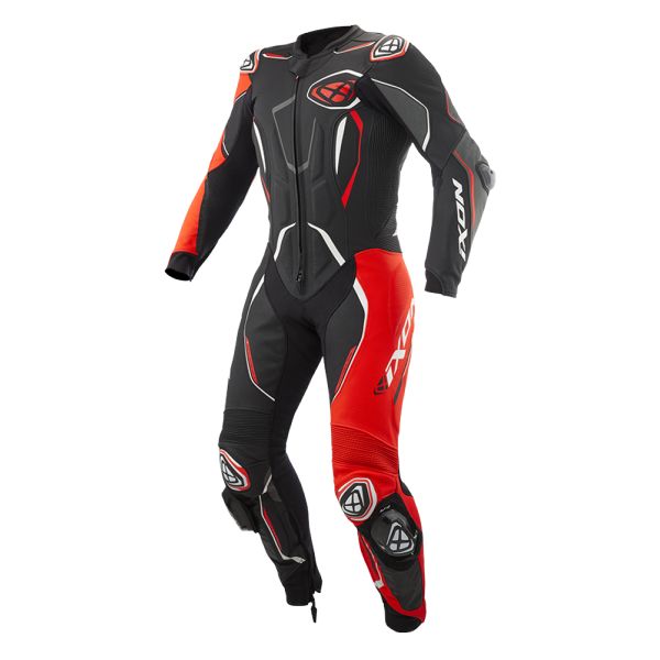 Leather Motorcycle Suits Ixon Demonio Black Red White Leather Motorcycle Suits Ixon Demonio Black Red White