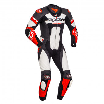 Leather Motorcycle Suits Ixon Jackal Black White Red