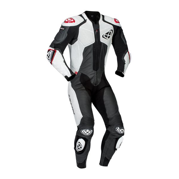 Leather Motorcycle Suits Ixon Vendetta Evo Black White